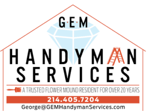 GEM Handyman Services logo and contact information.